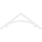 Ekena Millwork Pitch Legacy Architectural Grade PVC Gable Pediment, 48"W x 18"H x 1"P (9/12) GPP048X018X100LEG - alternate 2